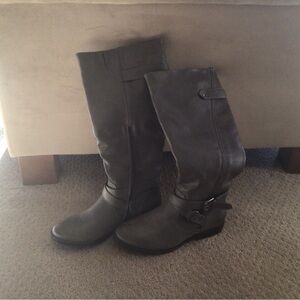 Rampage Charcoal  Heeled  Boots